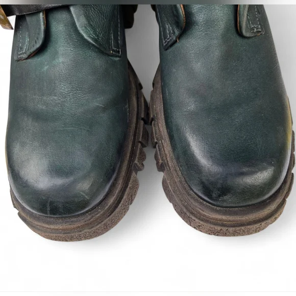 A.S.98 Hamish Lug Sole Boots, Balsamic with Black Straps, size 39 - Picture 3 of 15